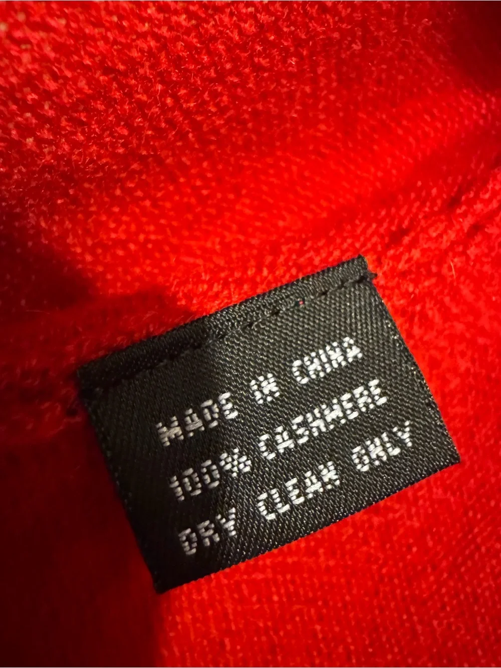 KATE SPADE 100% Cashmere Red Women's Wrap Sweater